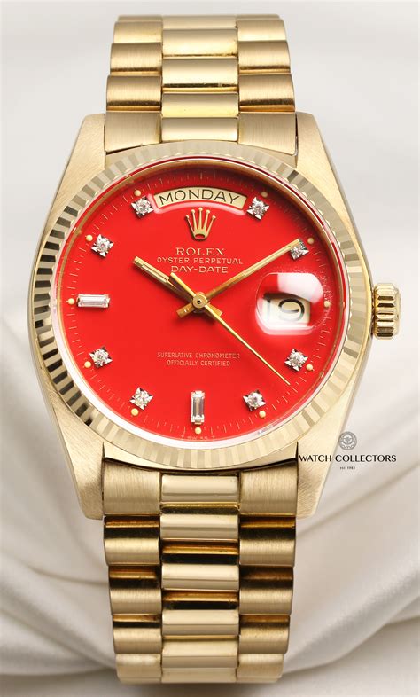 red face rolex men's|vintage red face Rolex.